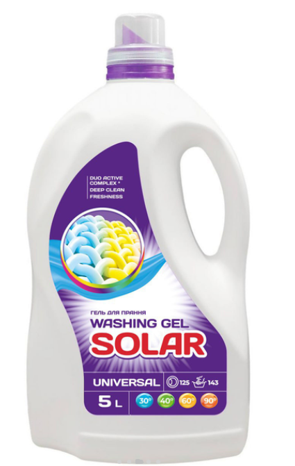 SOLAR Гель для прання Universal 5000 мл